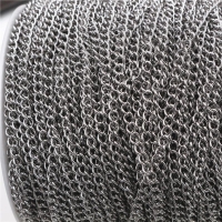 5 Meters/Lot Never Fade Stainless Steel Necklace Chains Bulk For DIY Jewelry Findings Making Materials Handmade Supplies