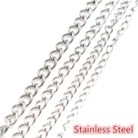 5 Meters/Lot Never Fade Stainless Steel Necklace Chains Bulk For DIY Jewelry Findings Making Materials Handmade Supplies