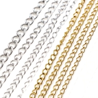 5 Meters/Lot Never Fade Stainless Steel Necklace Chains Bulk For DIY Jewelry Findings Making Materials Handmade Supplies