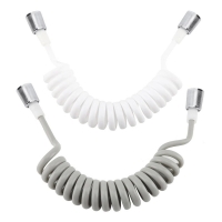 UK G1/2" Soft Bidets Hose Tube ABS Spring Flexible Shower hose for Water Plumbing Toilet Bidet Sprayer Gun Bathroom Accessories