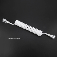 UK G1/2" Soft Bidets Hose Tube ABS Spring Flexible Shower hose for Water Plumbing Toilet Bidet Sprayer Gun Bathroom Accessories