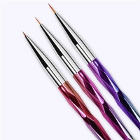 10Pcs/set Professional Nail Art Acrylic UV Gel Laser Gradient Brush Painting Brush Lines Liner Pattern Drawing Pen Manicure Tool
