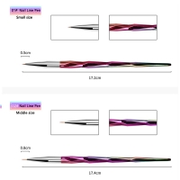 10Pcs/set Professional Nail Art Acrylic UV Gel Laser Gradient Brush Painting Brush Lines Liner Pattern Drawing Pen Manicure Tool