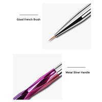 10Pcs/set Professional Nail Art Acrylic UV Gel Laser Gradient Brush Painting Brush Lines Liner Pattern Drawing Pen Manicure Tool