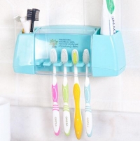 BAISPO Multifunctional toothbrush holder storage box bathroom Products bathroom accessories suction hooks tooth brush holder