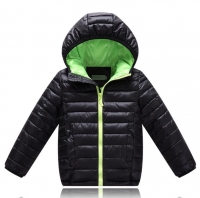 Children's Outerwear Boys Winter Warm Hooded Coat Children Cotton-Padded Clothes boy Down Jacket kid Sport jackets 5-10 yrs