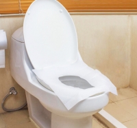 1 Bag 10 pcs/lot Travel disposable toilet seat cover mat 100% waterproof toilet paper pad bathroom accessories set