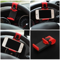 YeeSite Universal Car Steering Wheel Clip Mount Holder for iPhone 8 7 7Plus 6 6s Samsung Xiaomi Huawei Mobile Phone GPS