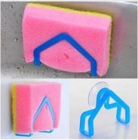 Hot Sale Bathroom Sets Super Suction Family Sucker Hooks for Sponge Kitchen Accessories