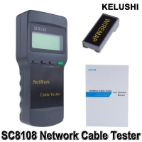 KELUSHI Portable Multifunction Wireless Network Tester Sc8108 LCD Digital PC Data Network CATS RJ45 LAN Phone Cable Tester Meter