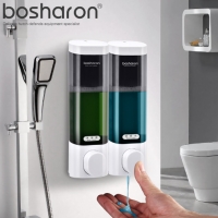 Kitchen Liquid Hand Soap Dispenser Wall Mounted ABS Plastic Dispensers For Shampoo Body Wash Detergent Home Bathroom Accessories